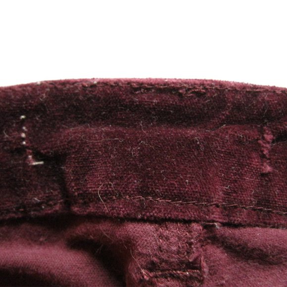 Ruff Hewn Velvety Maroon Straight Leg Pants - Picture 7 of 10